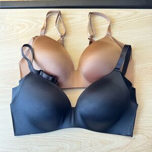 F.I.T Everyday Seamless T-Shirt Bra - Black and Tan